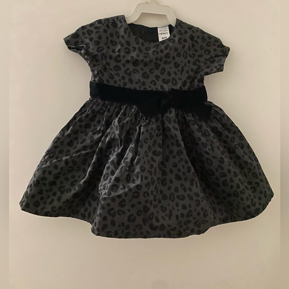 #K16 🌈 | Carter’s | Baby Party Dress | Leopard Print | 6 months